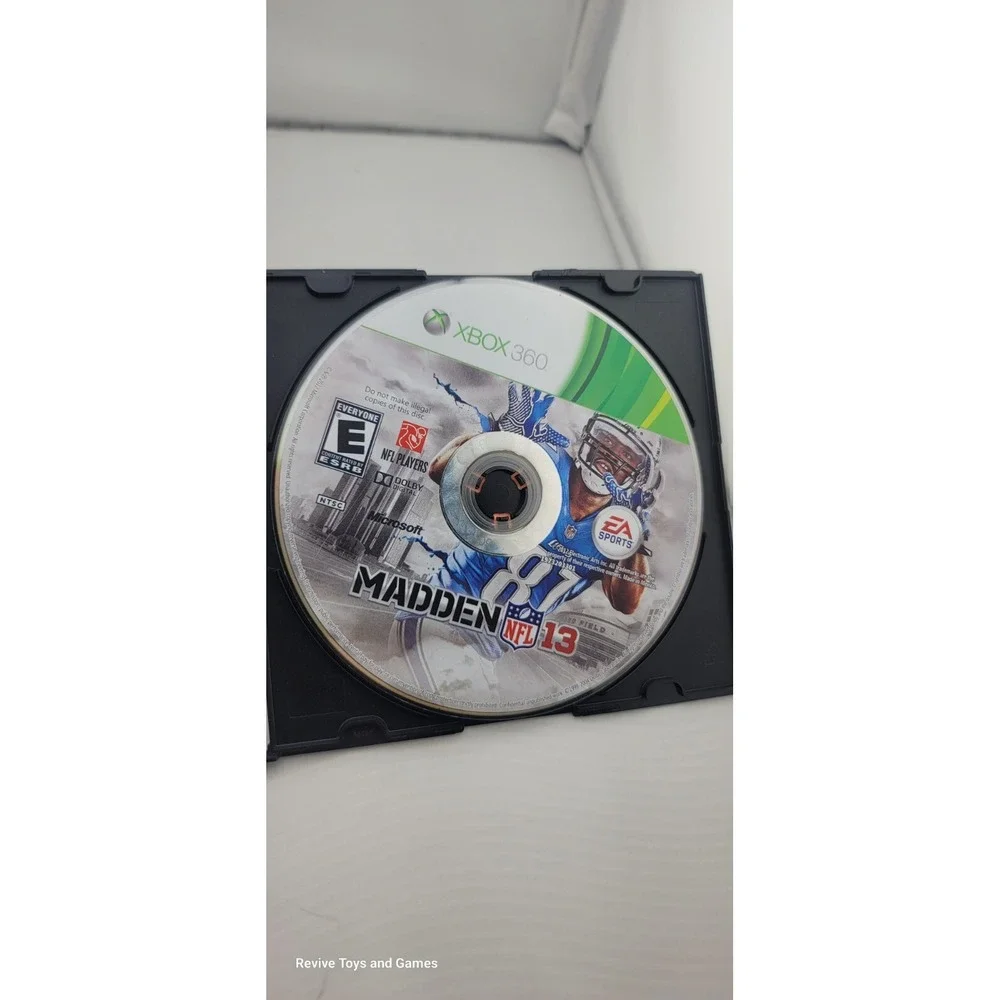 Madden NFL 13 (Microsoft Xbox 360, 2012) Disc Only Tested and Working Great Cond